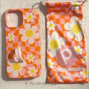 Loopy Case Pink and Orange Floral Phone Case